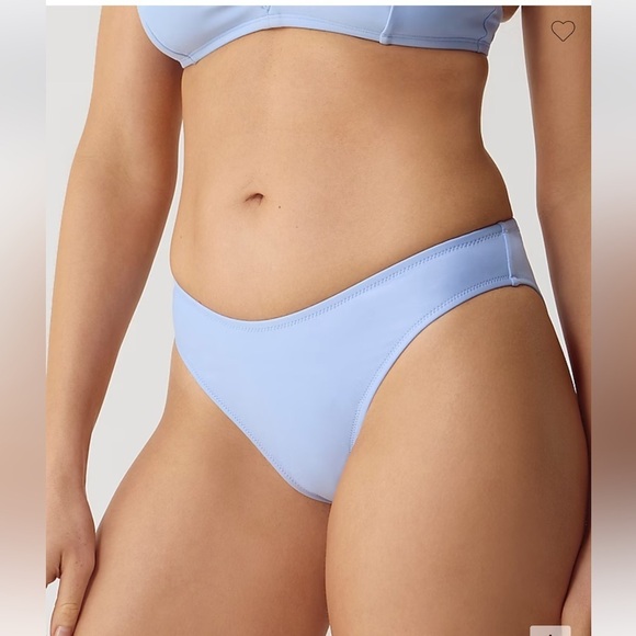 J.CREW 90’s High - leg Bikini Bottom, Blue Bikini Bottom, size XSmall NWT - Picture 1 of 8